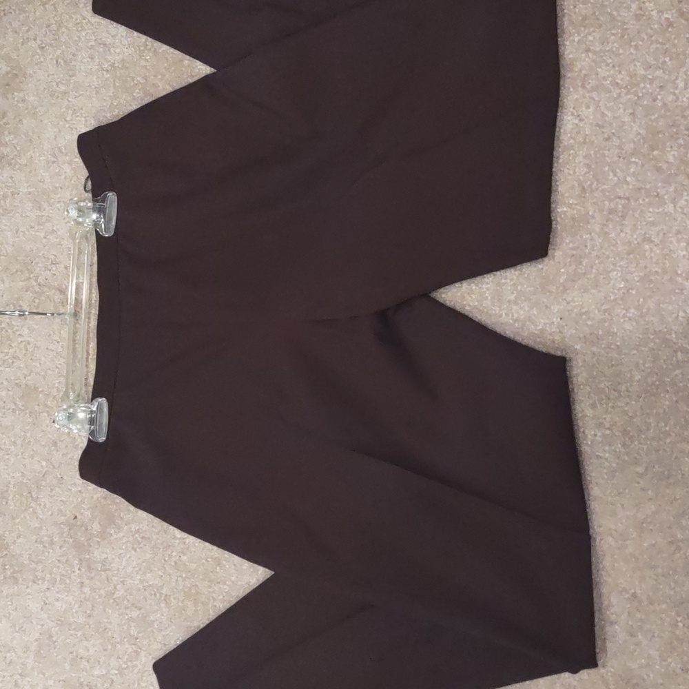 Alex Garfield iridescent pants slacks, 6, nwt Front Zipper, Black Purple Red - Picture 9 of 11
